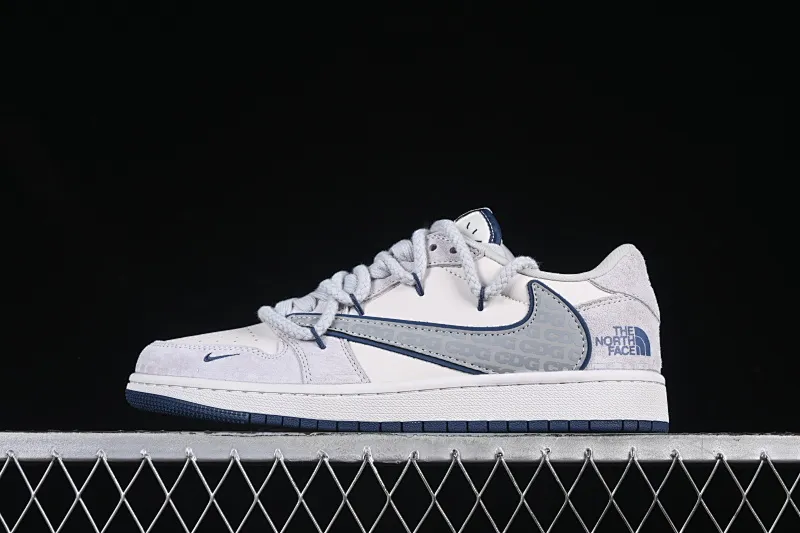 All categories Air Jordan Jordan series basketball shoes Air Jordan 1 Low High-end customized low-top sneakers Travis Scott x Fragment Design x Air Jordan 1 Low OG SP Joe 1 North Face joint CDG rice blue drawstring low-top cultural casual sneakers XX3318-515
